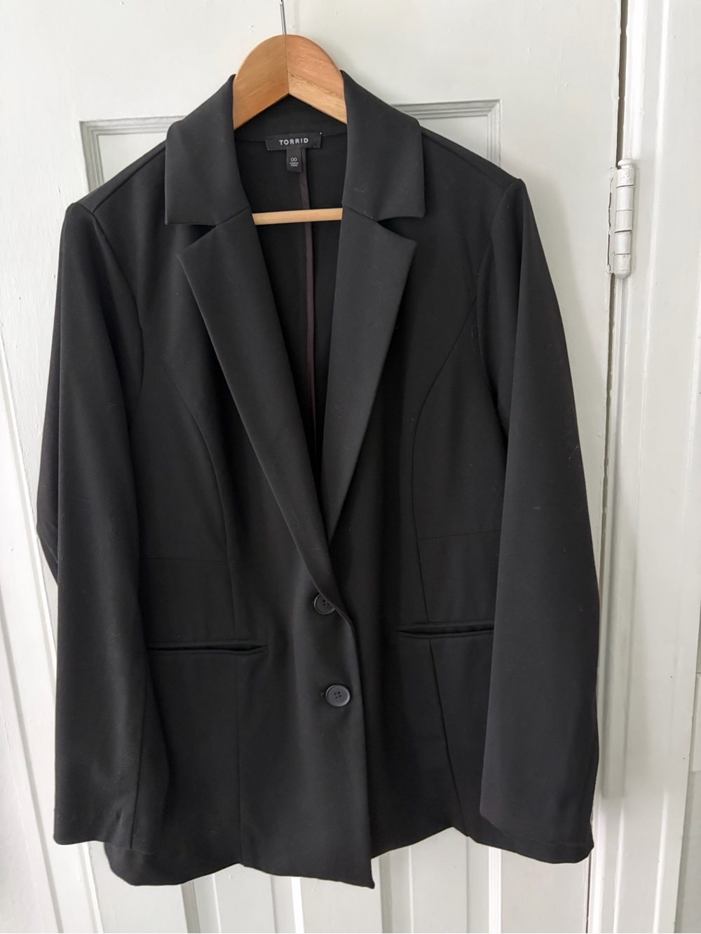 torrid Black Notch Lapel Single-Breasted Blazer